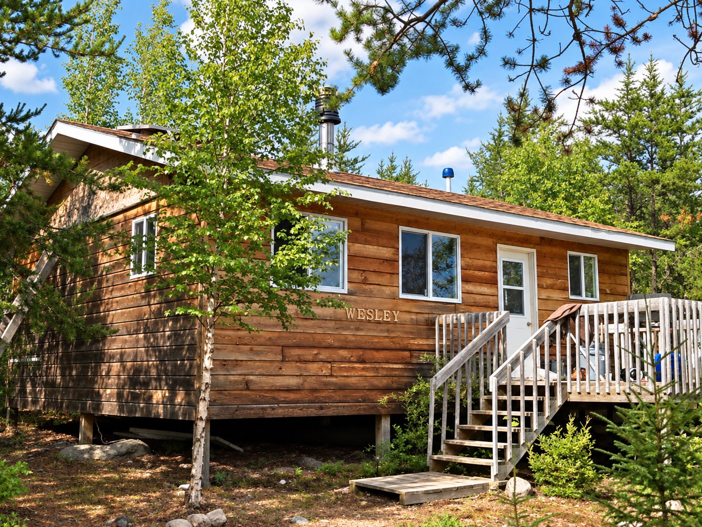Wesley’s cabin outpost in Northwestern Ontario